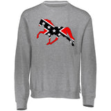 Rebel on the Rail Tennessee Walking Horse Pleasure 698HBM Dri-Power Fleece Crewneck Sweatshirt