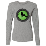 Tennessee Walking Horse  PERFORMANCE LIME GREEN BLACK LACE 64LTTX Ladies’ Essential Dri-Power Long Sleeve Tee