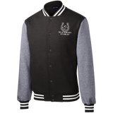 BLACKBURN STABLES (WHITE) ST270 Fleece Letterman Jacket
