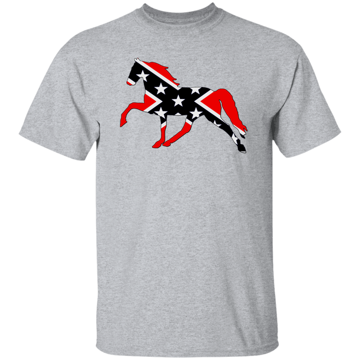 Rebel on the Rail Tennessee Walking Horse Pleasure G500 5.3 oz. T-Shirt