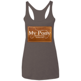 MY PONY NASHVILLE BRAND NL6733 Ladies' Triblend Racerback Tank