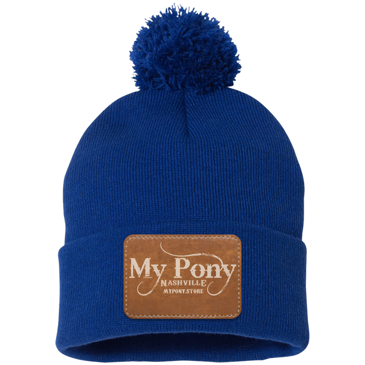 MY PONY NASHVILLE SP15 Pom Pom Knit Cap - Patch