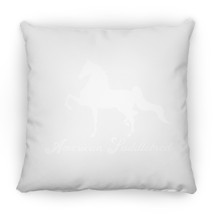 AMERICAN SADDLEBRED (DESIGN 1) WHITE 4HORSE PILLOWS THREE SIZES