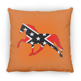 Rebel on the Rail Tennessee Walking Horse Pleasure ZP18 Large Square Pillow