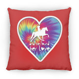 SHE FOUND HER LOVE TWH PLEASURE HEART ZP16 Medium Square Pillow