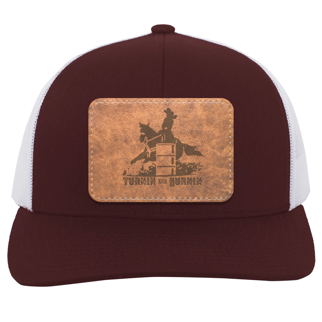 TURNIN AND BURNIN ON LEATHER 104C Trucker Snap Back - Patch