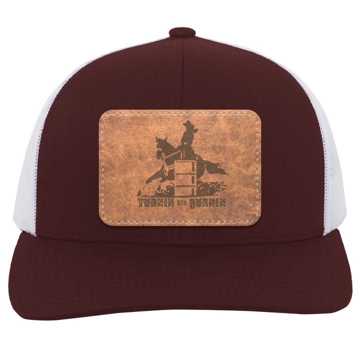 TURNIN AND BURNIN ON LEATHER 104C Trucker Snap Back - Patch