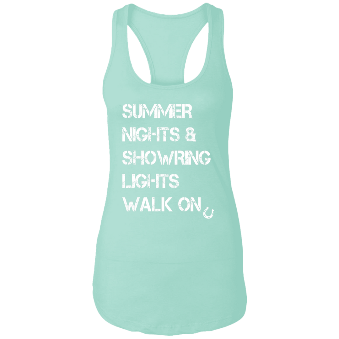 Summer Nights Showring Lights Walk On NL1533 Ladies Ideal Racerback Tank
