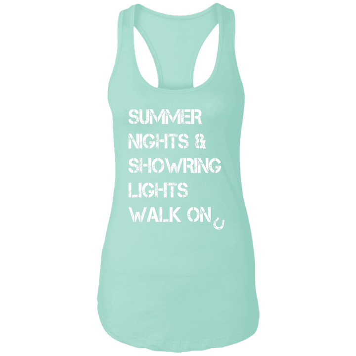 Summer Nights Showring Lights Walk On NL1533 Ladies Ideal Racerback Tank