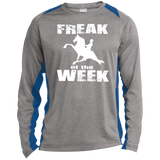 Freak Of The Week ST361LS Long Sleeve Heather Colorblock Performance Tee