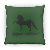 American Saddlebred 2 (black) ZP18 Large Square Pillow