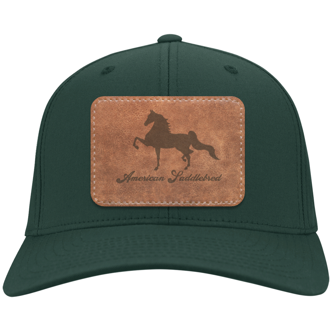 AMERICAN SADDLEBRED ON LEATHER CP80 Twill Cap - Patch
