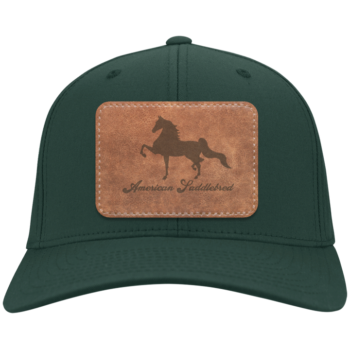AMERICAN SADDLEBRED ON LEATHER CP80 Twill Cap - Patch