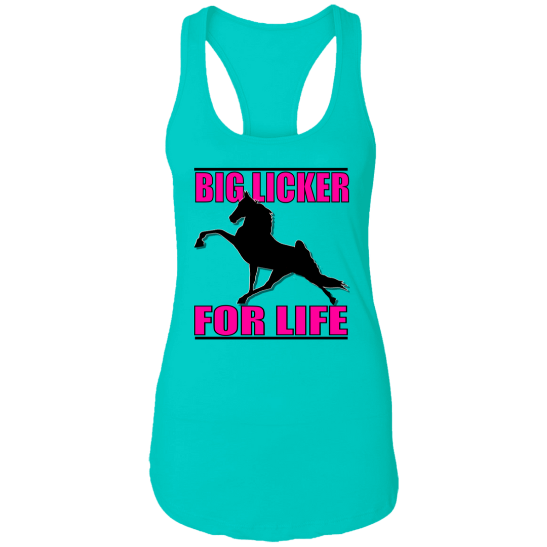 Big Licker for Life Pink NL1533 Ladies Ideal Racerback Tank