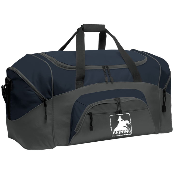 REINING STYLE 1 (WHITE) 4HORSE BG99 Colorblock Sport Duffel