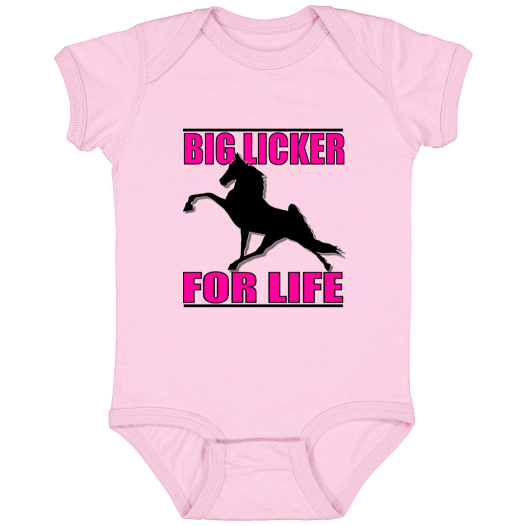 Big Licker for Life Pink 4424 Infant Fine Jersey Bodysuit