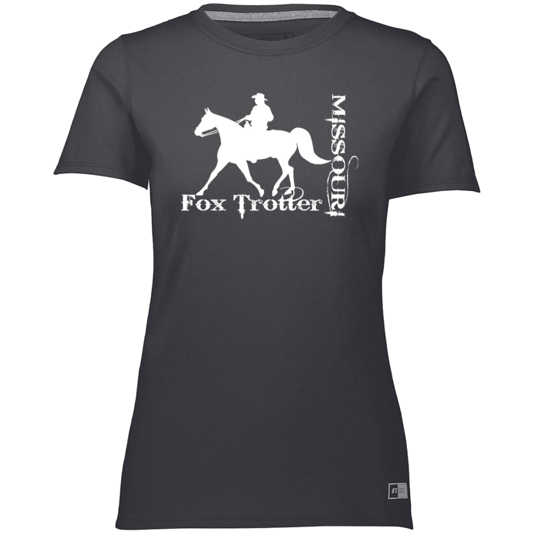 MISSOURI FOX TROTTER (white) 4HORSE 64STTX Ladies’ Essential Dri-Power Tee