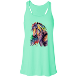 EQUINE ABSTRACT 1 4HORSE B8800 Flowy Racerback Tank