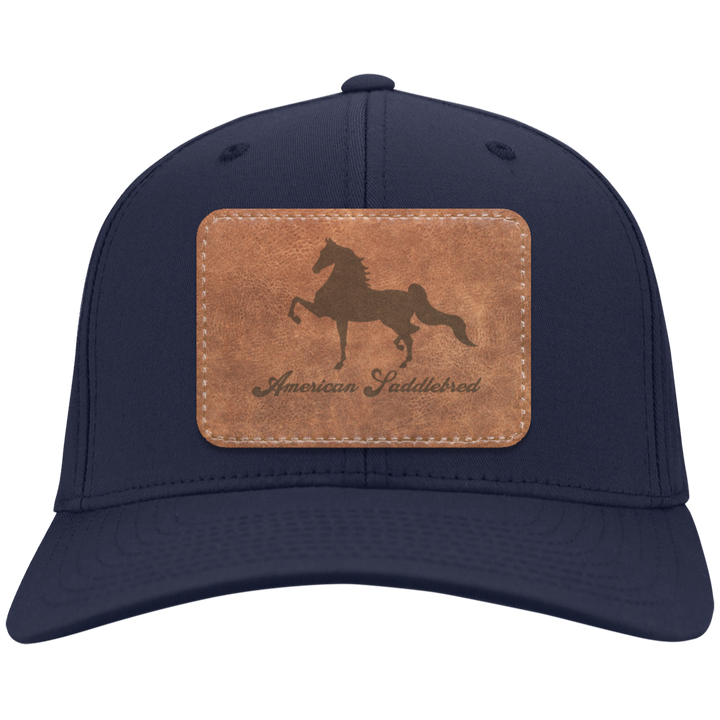 AMERICAN SADDLEBRED ON LEATHER CP80 Twill Cap - Patch