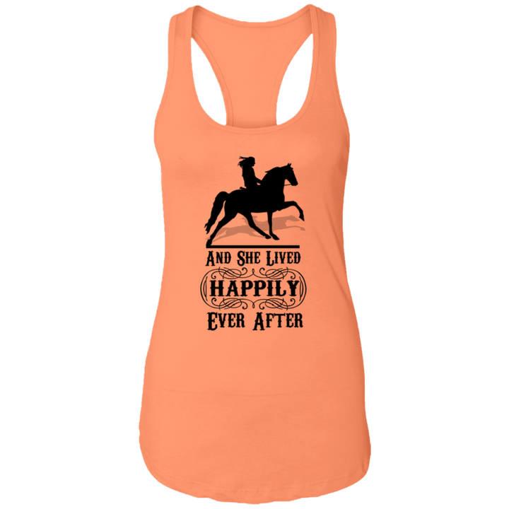 HAPPILY EVER AFTER (TWH Pleasure) Blk NL1533 Ladies Ideal Racerback Tank