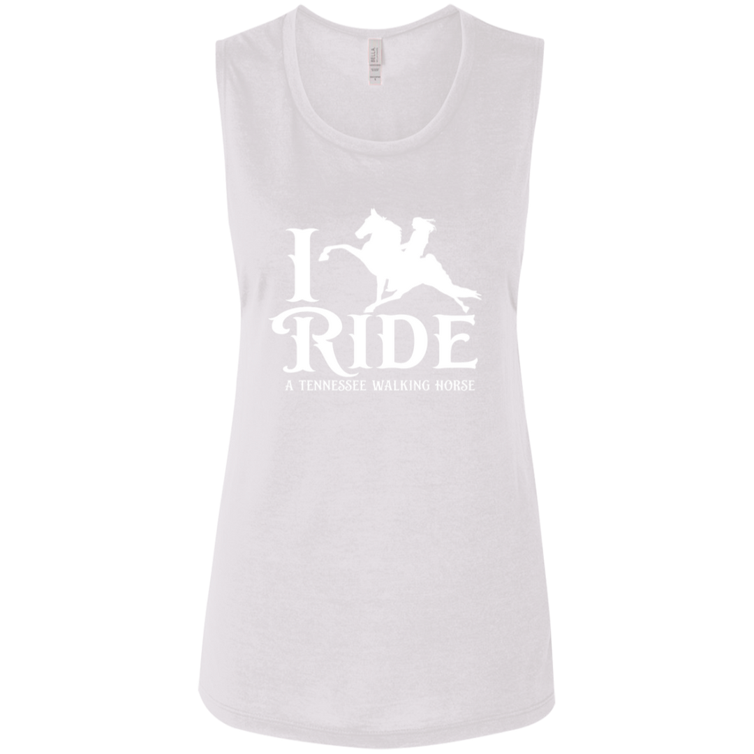 I RIDE A WALKING HORSE B (WHITE) B8803 Ladies&