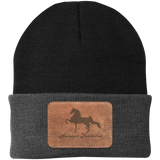 AMERICAN SADDLEBRED ON LEATHER CP90 Knit Cap - Patch