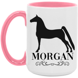 MORGAN STYLE 1 4HORSE AM15OZ 15oz. Accent Mug