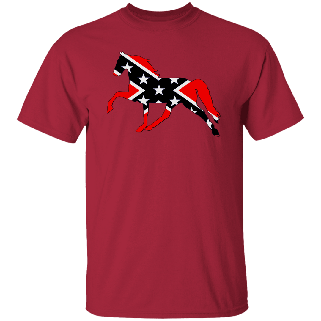 Rebel on the Rail Tennessee Walking Horse Pleasure G500 5.3 oz. T-Shirt