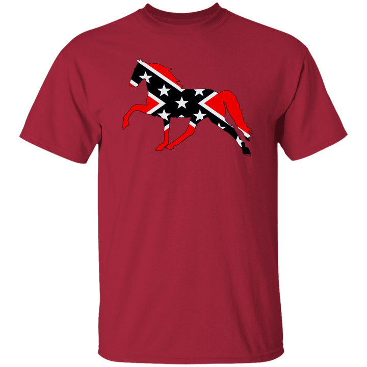Rebel on the Rail Tennessee Walking Horse Pleasure G500 5.3 oz. T-Shirt