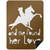 SHE FOUND HER LOVE BLANKET TWH PERFORMANCE BSHL Premium Black Sherpa Blanket 60x80
