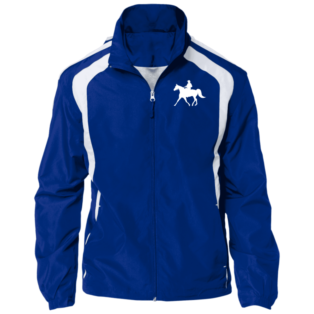 Missouri Fox Trotter WITH MALE RIDER WHITE JST60 Jersey-Lined Raglan Jacket