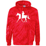 Missouri Fox Trotter WITH MALE RIDER WHITE CD877 Unisex Tie-Dyed Pullover Hoodie