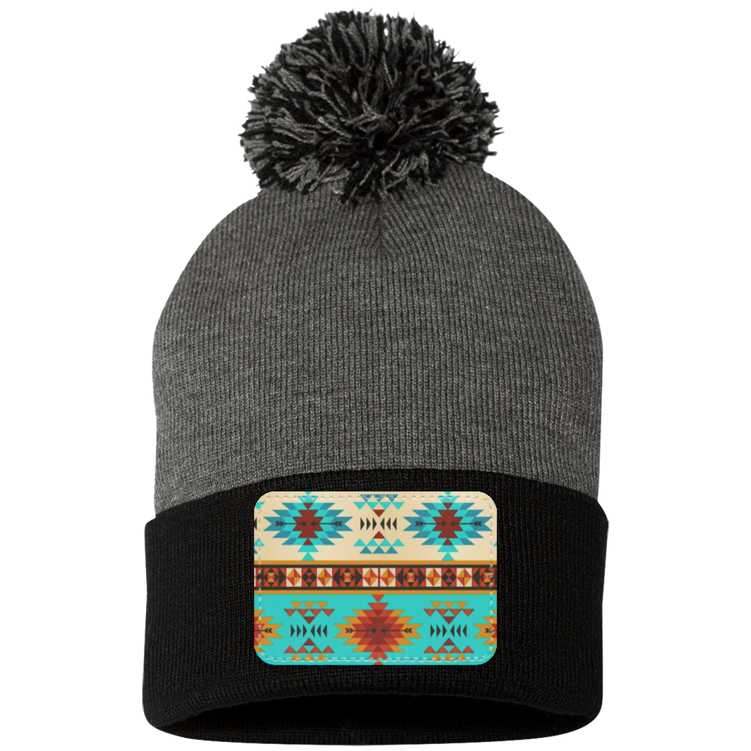 DUTTON RANCH 1 SP15 Pom Pom Knit Cap - Patch