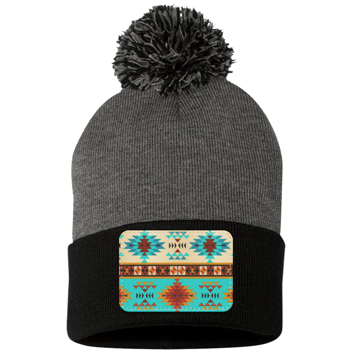 DUTTON RANCH 1 SP15 Pom Pom Knit Cap - Patch