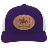 MISSOURI FOX TROTTER ON LEATHER 104C Trucker Snap Back - Patch
