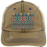 AZTEC 1 6990 Distressed Unstructured Trucker Cap - Patch