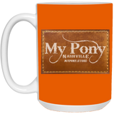 MY PONY NASHVILLE BRAND 21504 15oz White Mug