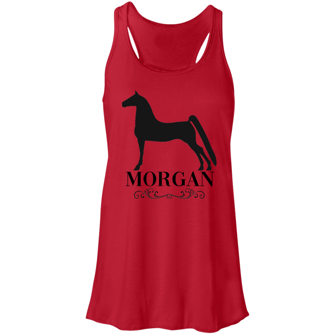 MORGAN STYLE 1 4HORSE B8800 Flowy Racerback Tank