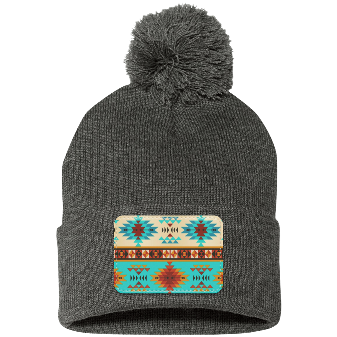 DUTTON RANCH 1 SP15 Pom Pom Knit Cap - Patch
