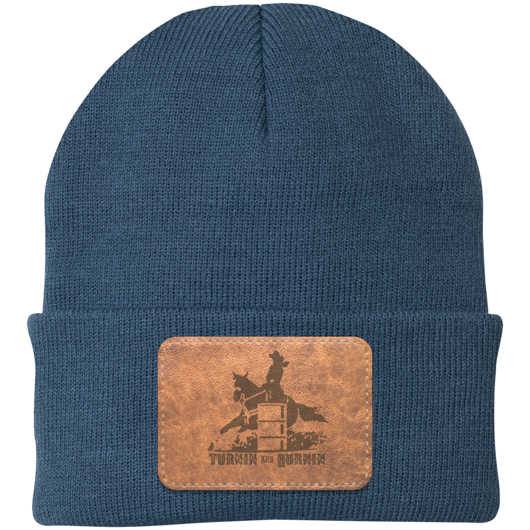 TURNIN AND BURNIN ON LEATHER CP90 Knit Cap - Patch