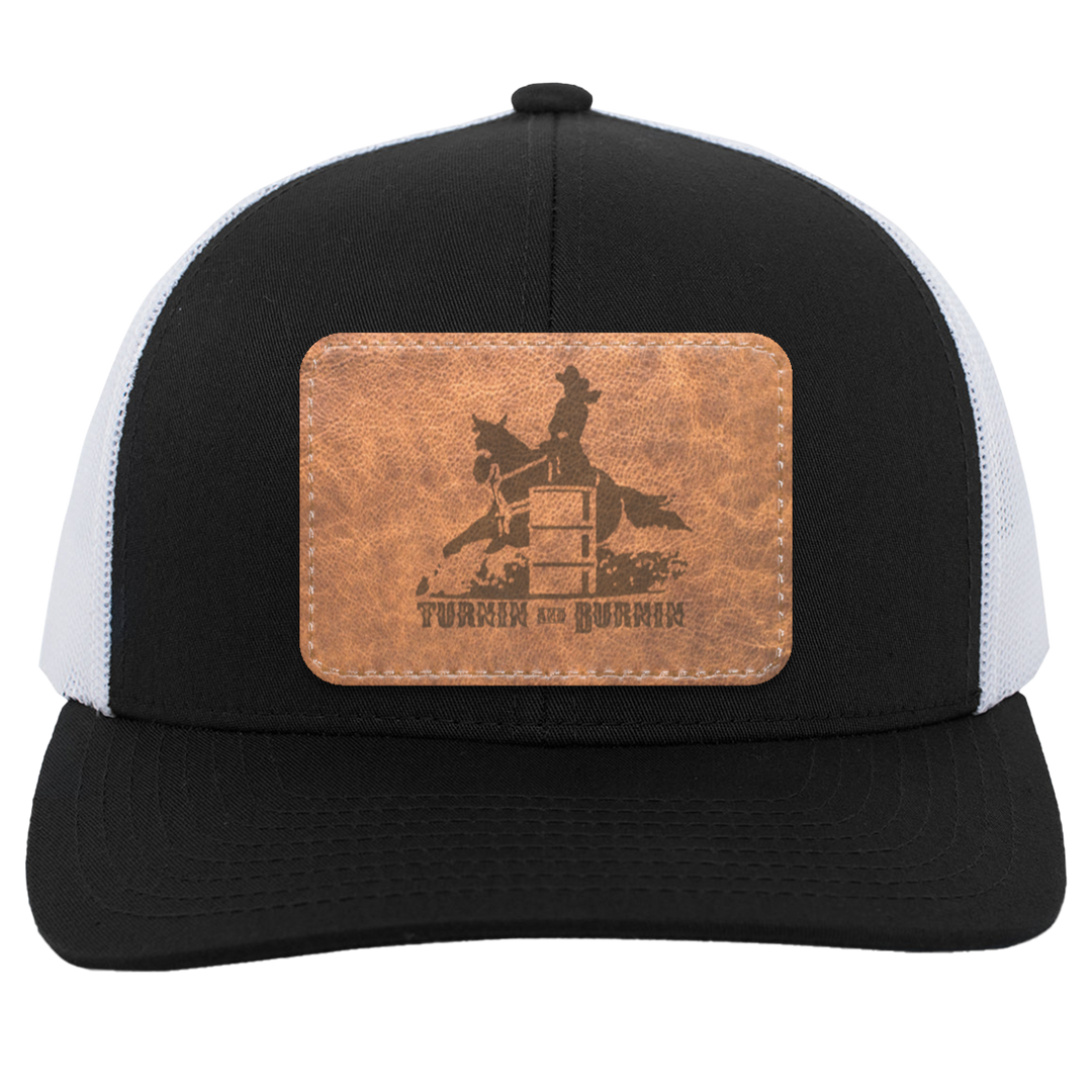 TURNIN AND BURNIN ON LEATHER 104C Trucker Snap Back - Patch