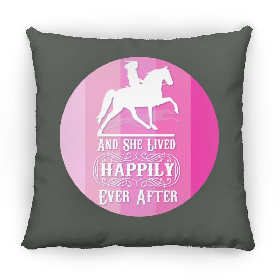 SHE LIVED HAPPILY TWH PLEASURE SHADES OF PINK ZP14 Small Square Pillow