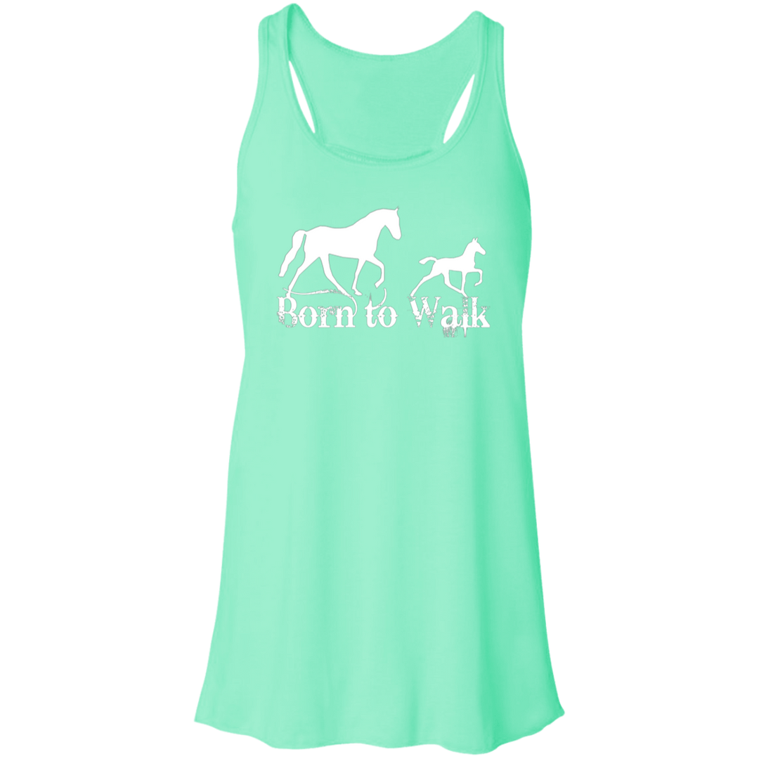 BORN TO WALK B8800 Flowy Racerback Tank