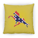 Rebel on the Rail Tennessee Walking Horse Performance ZP18 Large Square Pillow