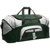 RIDE LIKE YOU STOLE HIM (WHITE) BG99 Colorblock Sport Duffel
