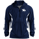 Missouri Fox Trotter WITH MALE RIDER WHITE JST63 Unisex Colorblock Raglan Anorak