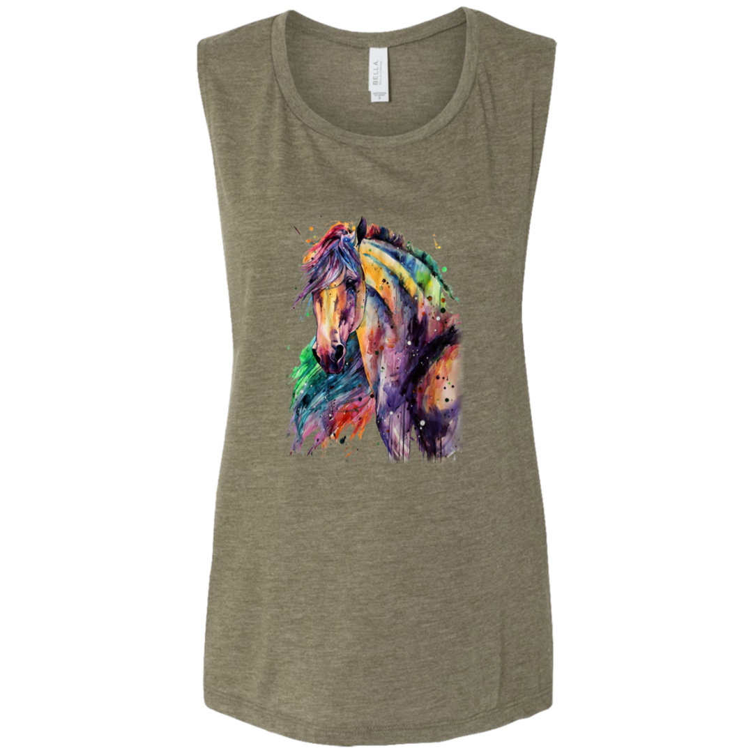 EQUINE ABSTRACT 1 4HORSE B8803 Ladies&