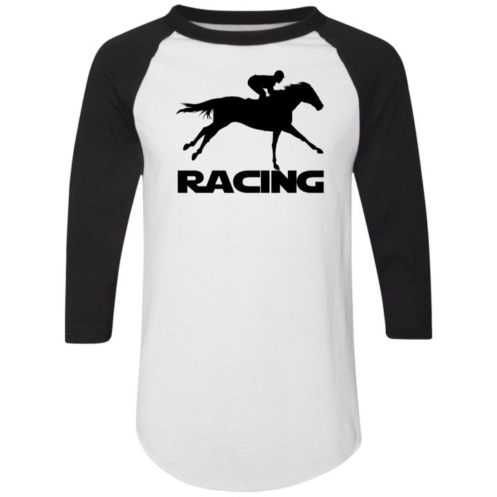 RACING (BLACK) 4HORSE 4420 Colorblock Raglan Jersey