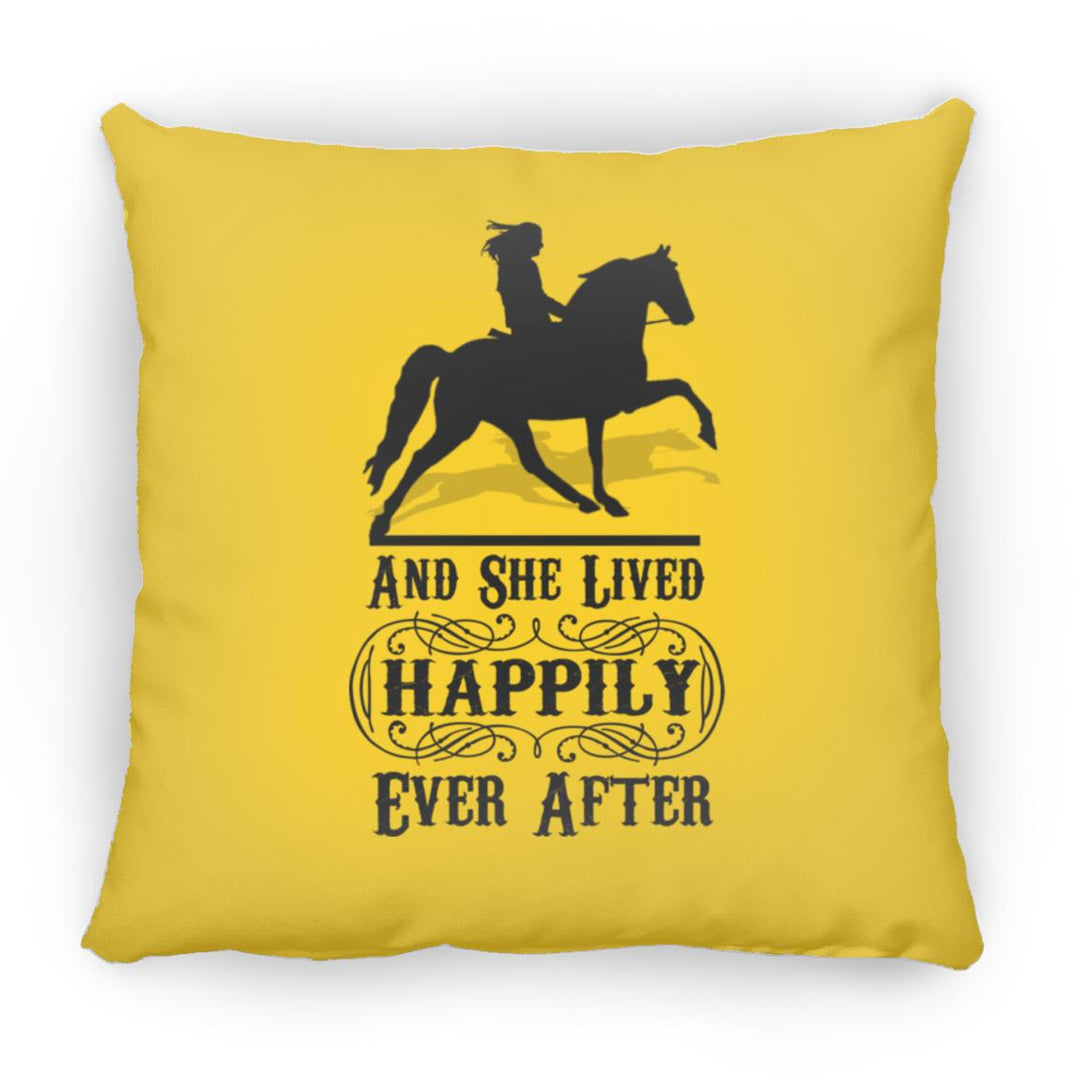HAPPILY EVER AFTER (TWH Pleasure) Blk ZP14 Small Square Pillow