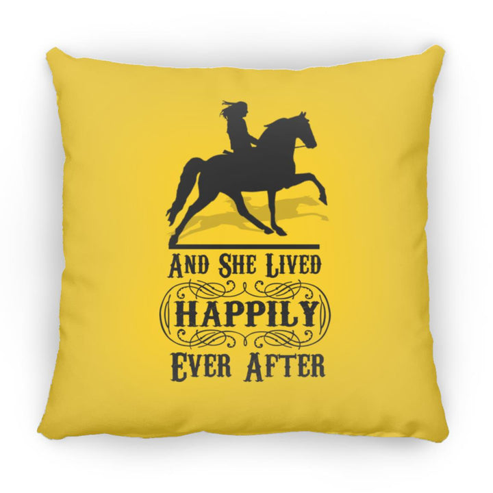 HAPPILY EVER AFTER (TWH Pleasure) Blk ZP14 Small Square Pillow